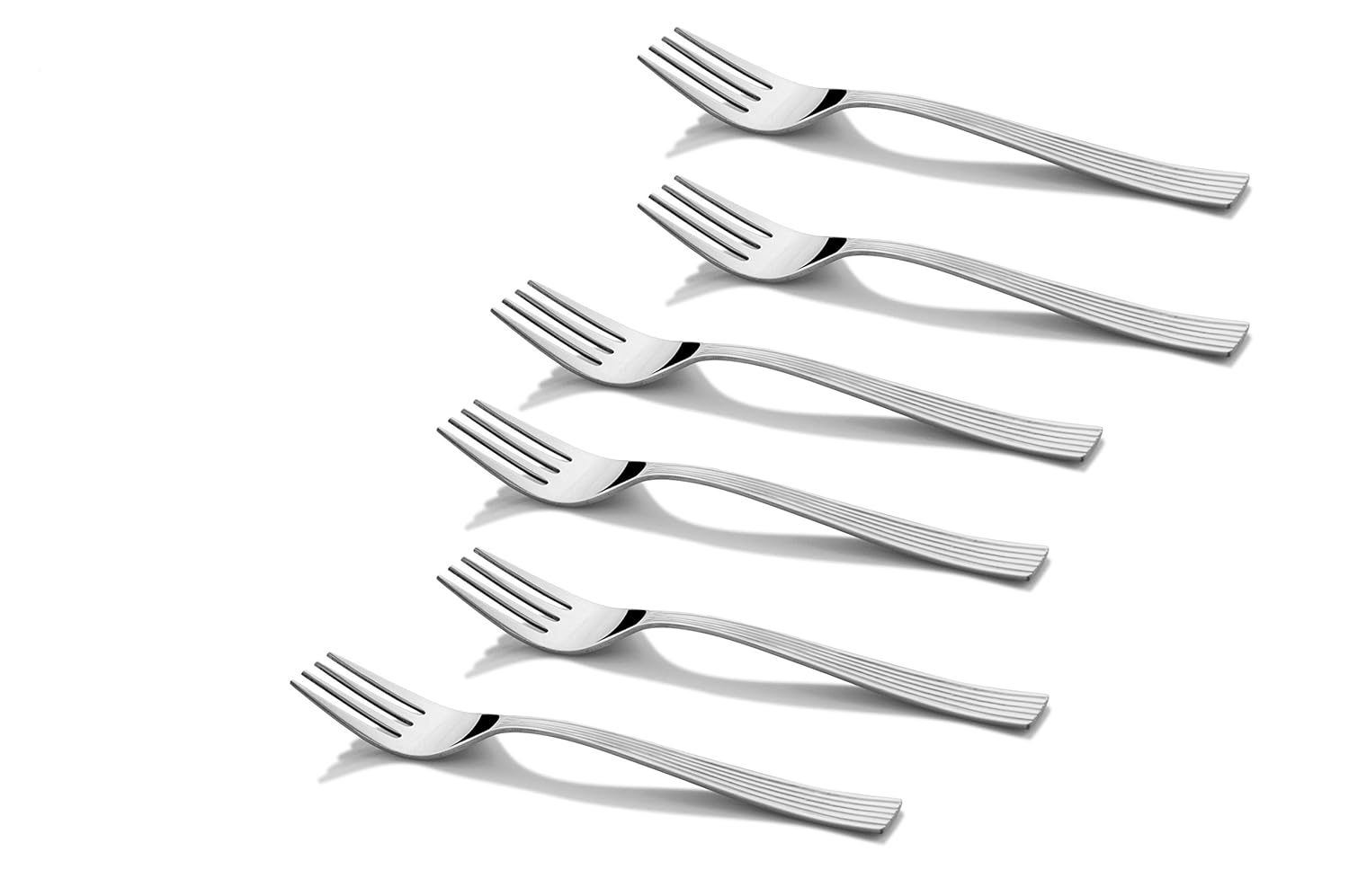 Shapes Alpine Stainless Steel Dinner Fork for Home/Kitchen, Set of 6 Pcs. (18 cm.)