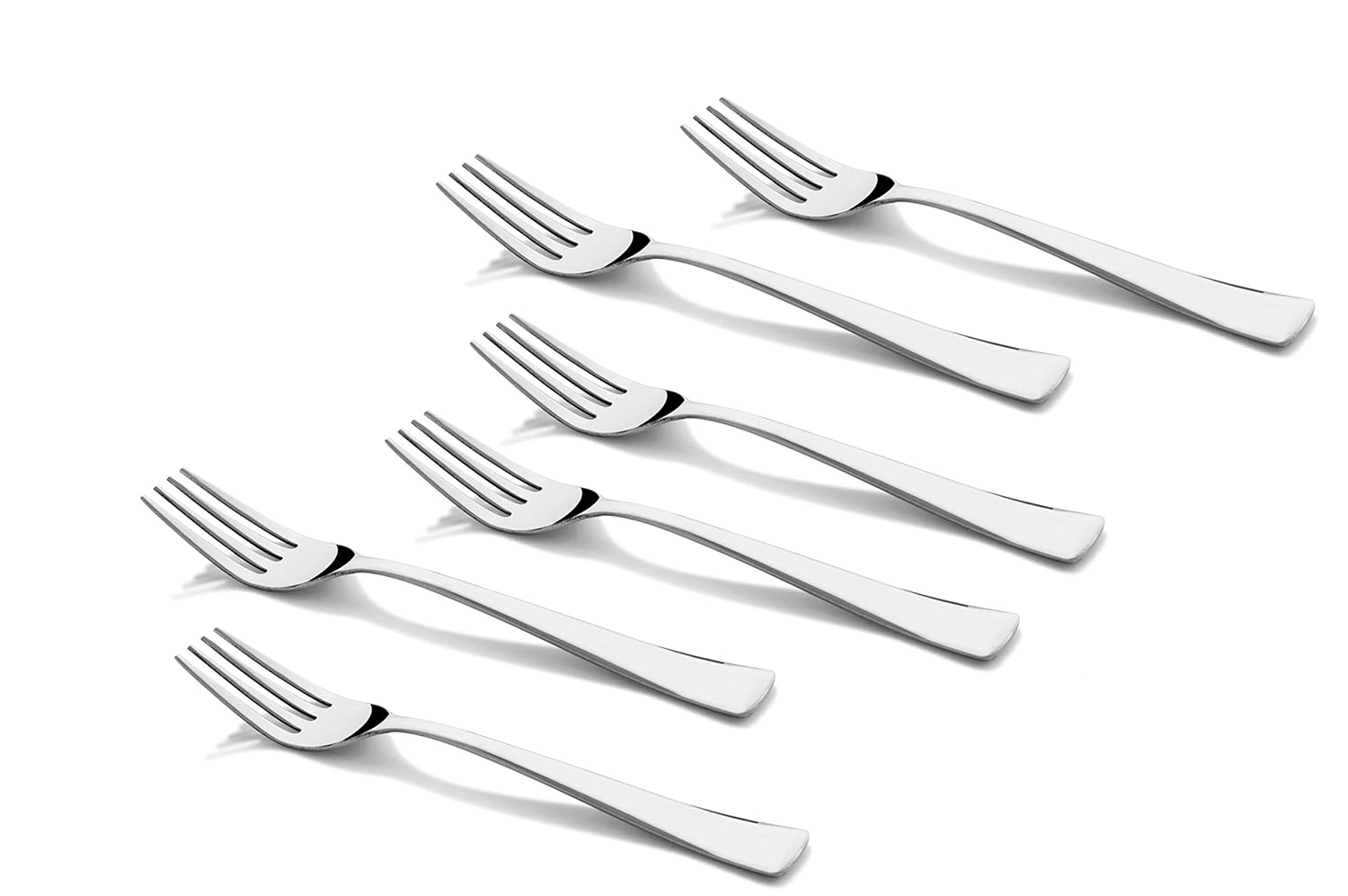 Shapes Artic Stainless Steel Dinner Fork for Home/Kitchen, Set of 6 Pcs. (18 cm.) | Fancy Stainless Steel Silverware Dinner Fork