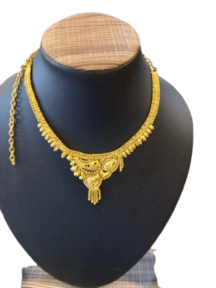 One Gram Gold Plated Traditional Indian Necklace