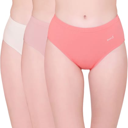 Bodyx women's combed cotton assorted Hipster Panty Pack of 3 ( BX506 )