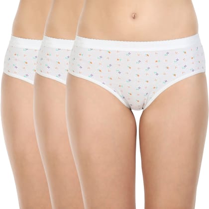 Bodycare women's combed cotton assorted Briefs Panty Pack of 3 ( 14004 )