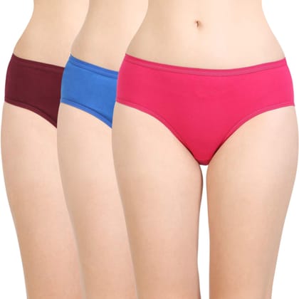 Bodycare women's combed cotton assorted Hipster Panty Pack of 3 ( 26D-D )