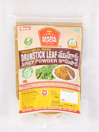 Maha Ruchi Organic Drum Stick Leaf Spicy Powder - 100gm