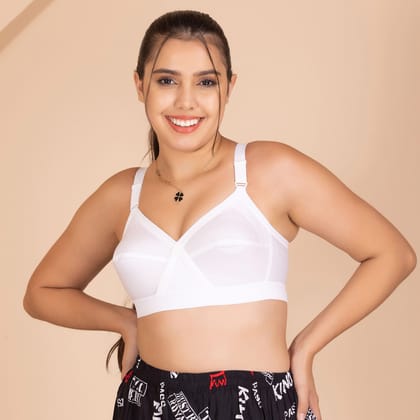 Full Support Full Coverage Plus Size Cotton Bra (32H-50J)