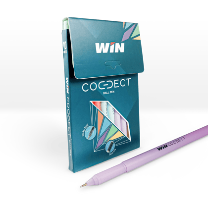 Win Connect Ball Pens | 30 Blue Pens | 0.7mm Tip | Elasto Grip | Pens for Writing | Stationary Set | Perfect for Kids | Ideal fo School, Office & Business Use | Stick