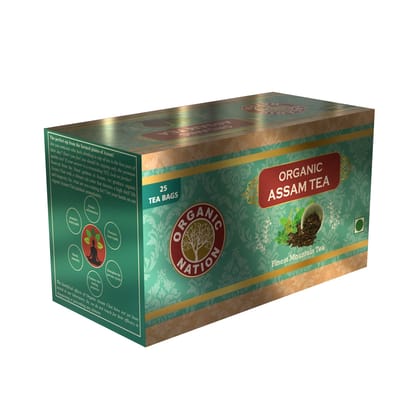 ORGANIC NATION  Assam Tea | Premium Single Estate Teas | Fresh and Pure, Natural Immunity Booster Crafted For Tea/Chai Lovers| Healthy Superfood