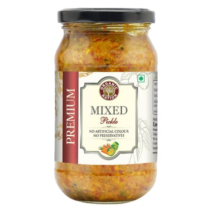 ORGANIC NATION Mixed Pickle Homemade Vegetable Achaar for Healthy Life 500