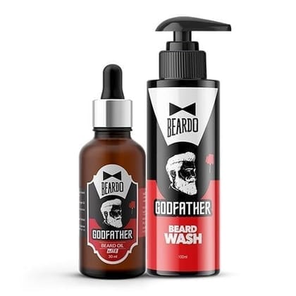 Beardo Godfather Combo (Godfather Oil 30ml, Godfather Wash 100ml)