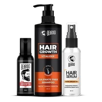 Beardo Hair fall control kit (Shampoo, Serum & Growth oil)