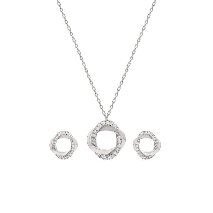 Silver Allure Pendant Set