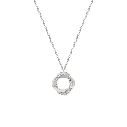 Silver Allure Pendant with Chain