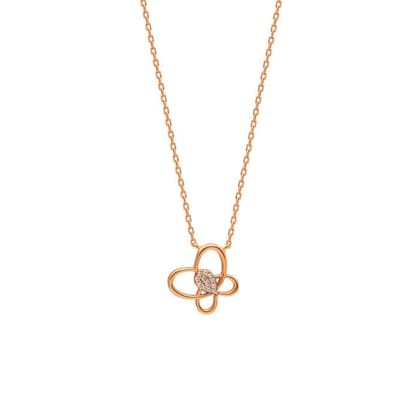 Rose Gold Delicate Butterfly Necklace