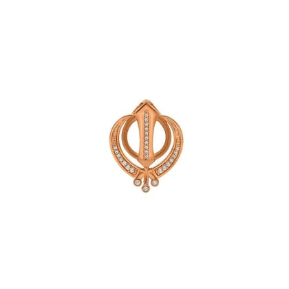 Rose Gold Khanda Pendant