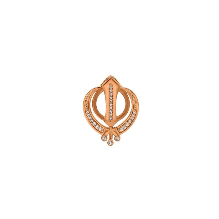 Rose Gold Khanda Pendant