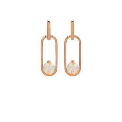 Rose Gold Halo Earrings