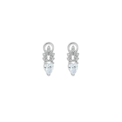 Silver Ice Drop Earrings