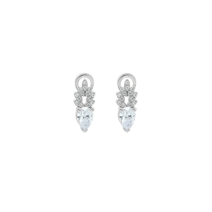 Silver Ice Drop Earrings