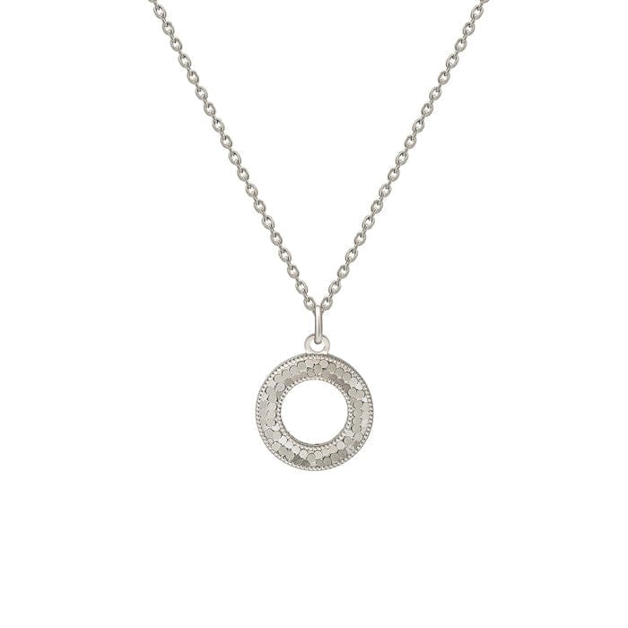 Silver Classic Round Pendant with Chain