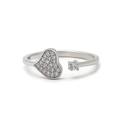 Silver Heartsy Ring