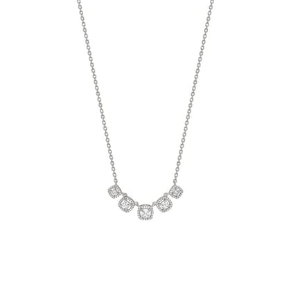 Silver White Royalty Necklace