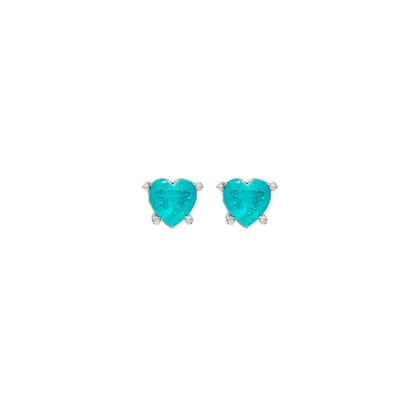 Silver Sea Blue Earrings