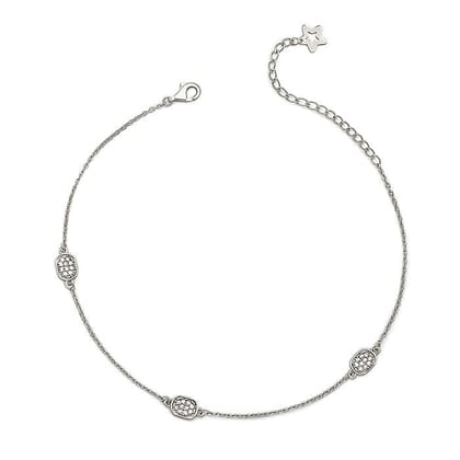 Silver Maria Anklet