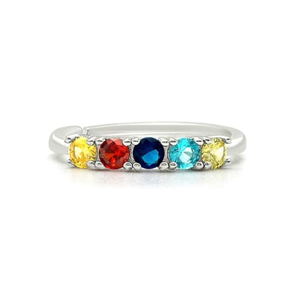 Silver Color Blaze Ring