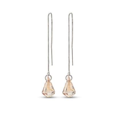 Silver Sunshine Drop Earrings