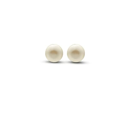 Silver Creame Pearl 6mm Earring