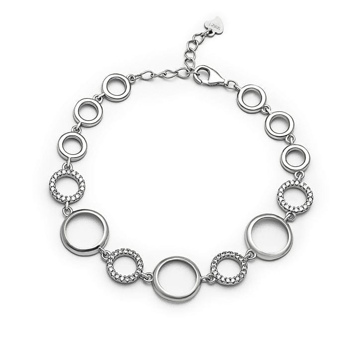 Silver Circled Shine Bracelet