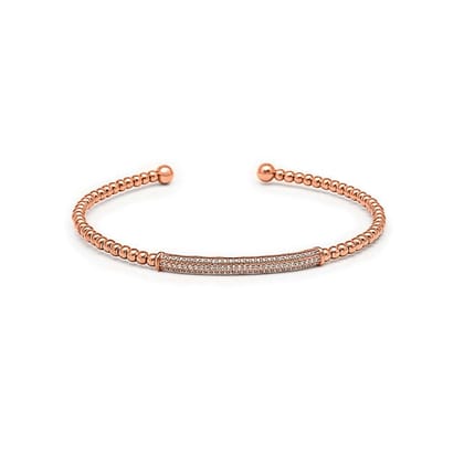 Rose Gold Crystal Kada