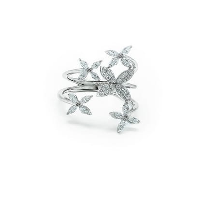 Silver Petal Heaven Ring