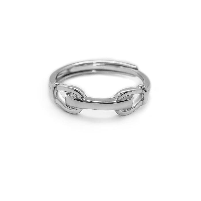 Silver Love Lock Ring