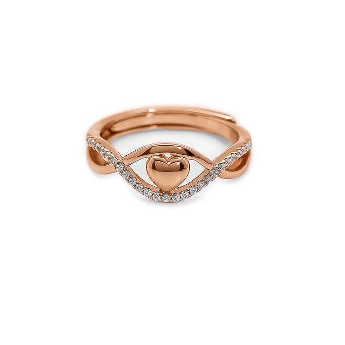 Rose Gold Love Eye Ring