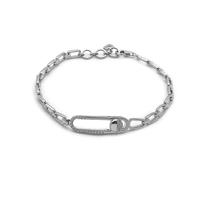 Silver Flash-Pin Bracelet