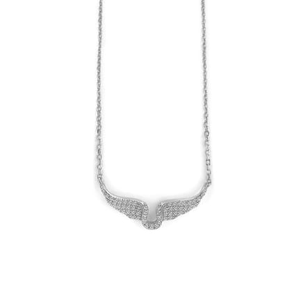 Silver Fly High Necklace