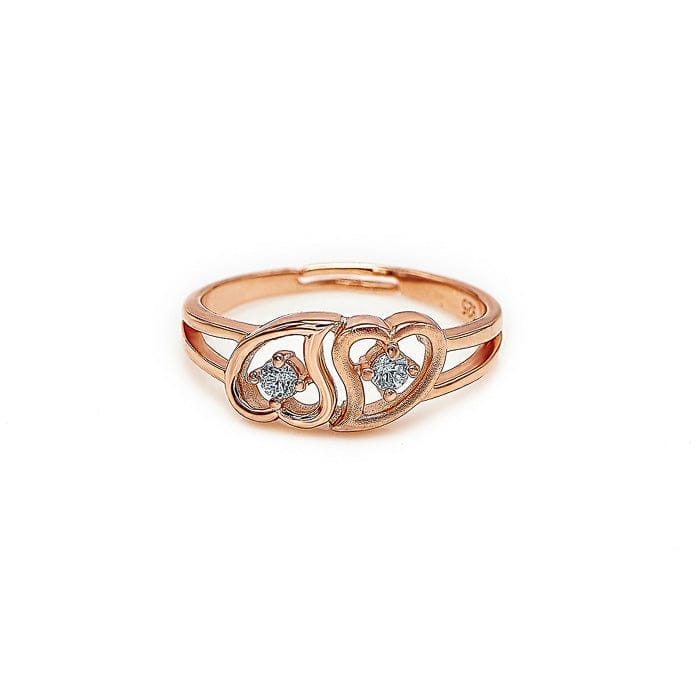 Rose Gold Soulmate Adjustable Ring