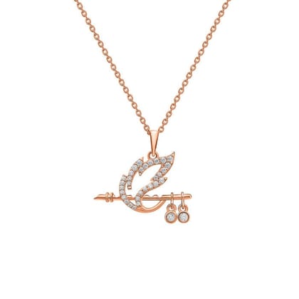 Rose Gold Shree Krishna Baasuri Pendant with Chain