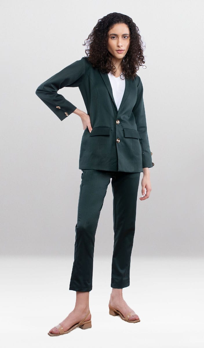 Sacramento (Green) Blazer Co-ord Set