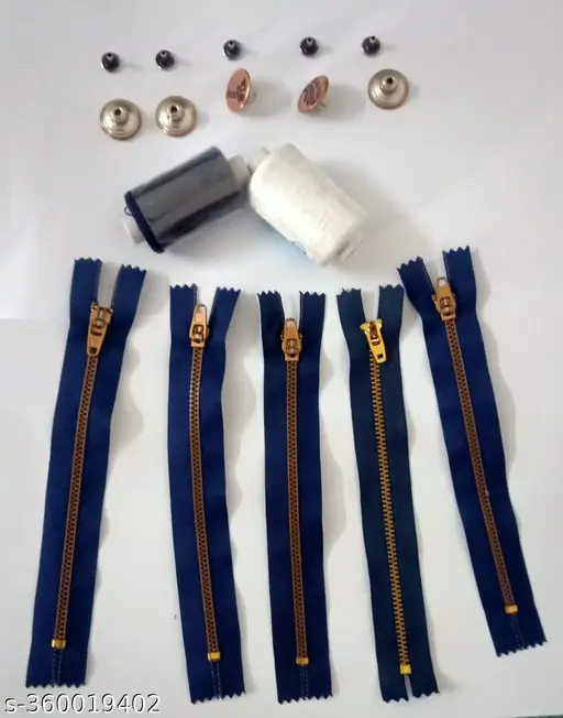 Combo of 5 Jeans Zip,5 Jeans Buttons ,2 Jeans Threads