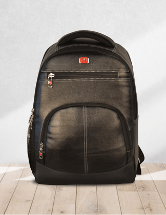 PB Pearlbags 824F Casual Leather Laptop Backpack 30L