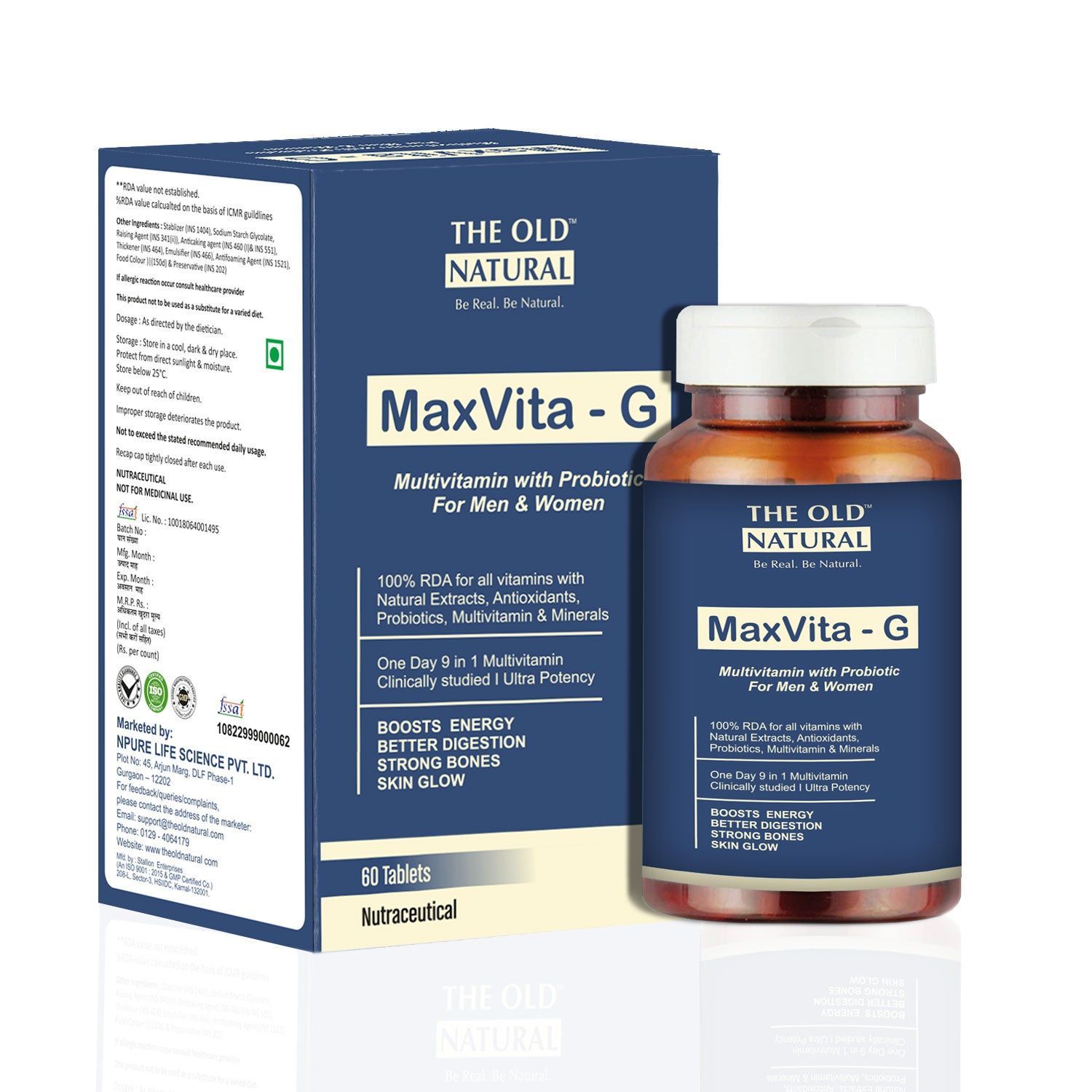 Maxvita-G Multivitamin with Omega-3 & Antiocidants 60 tablets