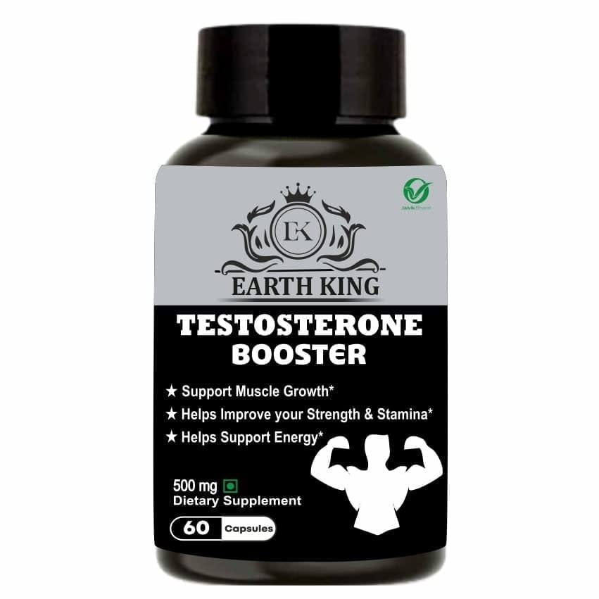 EARTH KING Testosterone Booster Capsule for Men & Women � 500mg 60 Capsules (Pack of 1)