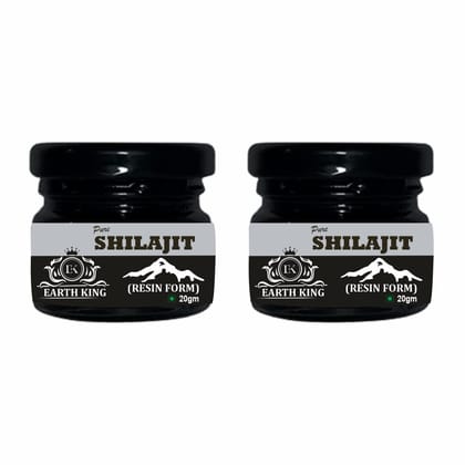 EARTH KING Pure Ayurvedic Shilajit/Shilajit Resin | Raw Shilajit | (Semi Liquid) - 40Gm (Pack of 1)