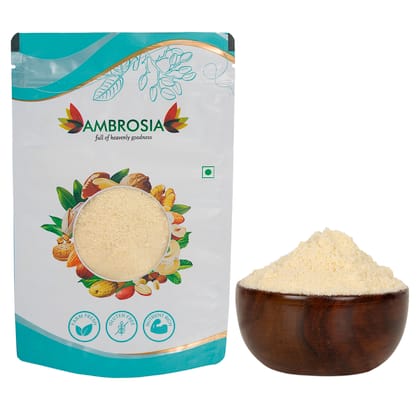 Ambrosia Fine California Almond Flour 250g, Powder Without Skin, Keto Friendly Blanched PowderAlmond Flour for Baking Breads, Cakes, and Making Rotis