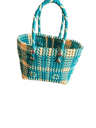 Handmade Colorful Plastic Wire Bag