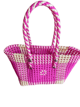 Handmade Small pink Wire Handbag