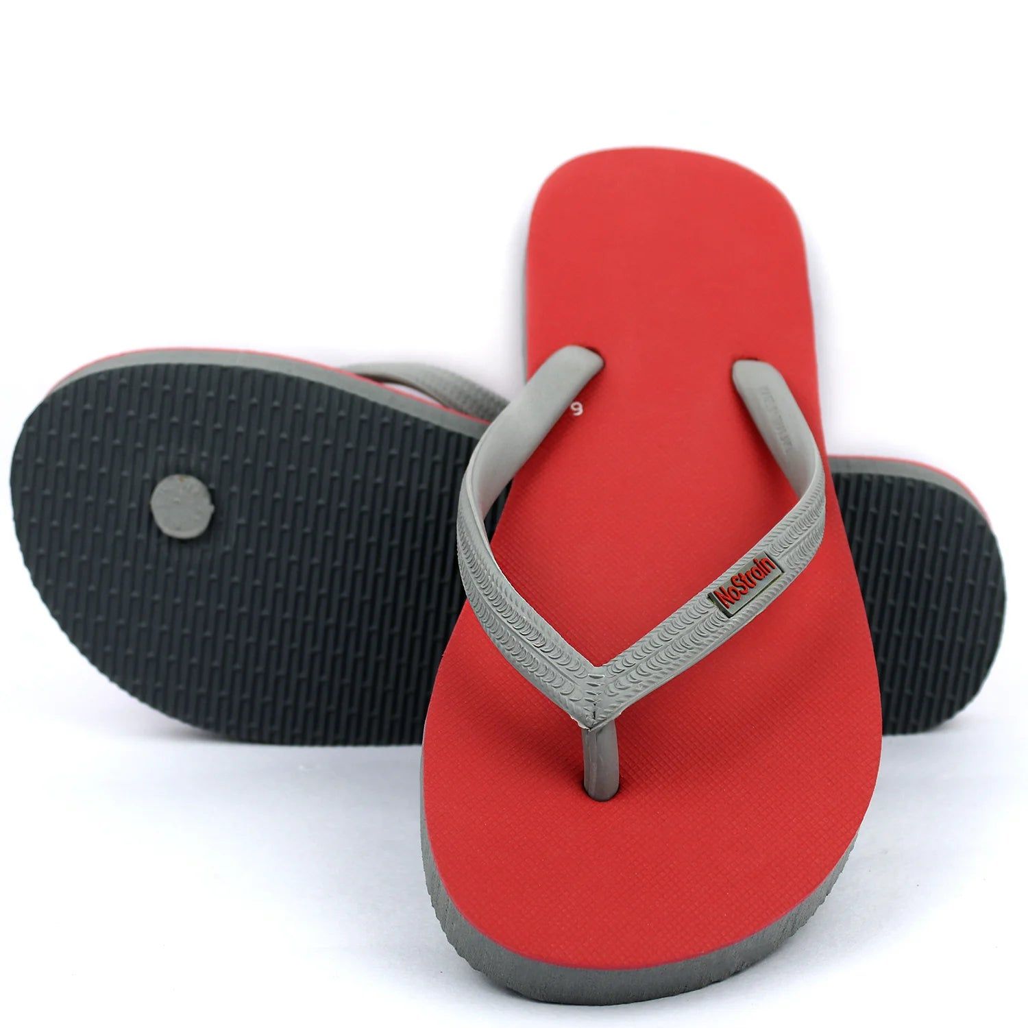 Melon Red & Grey Flip-flops (Women)