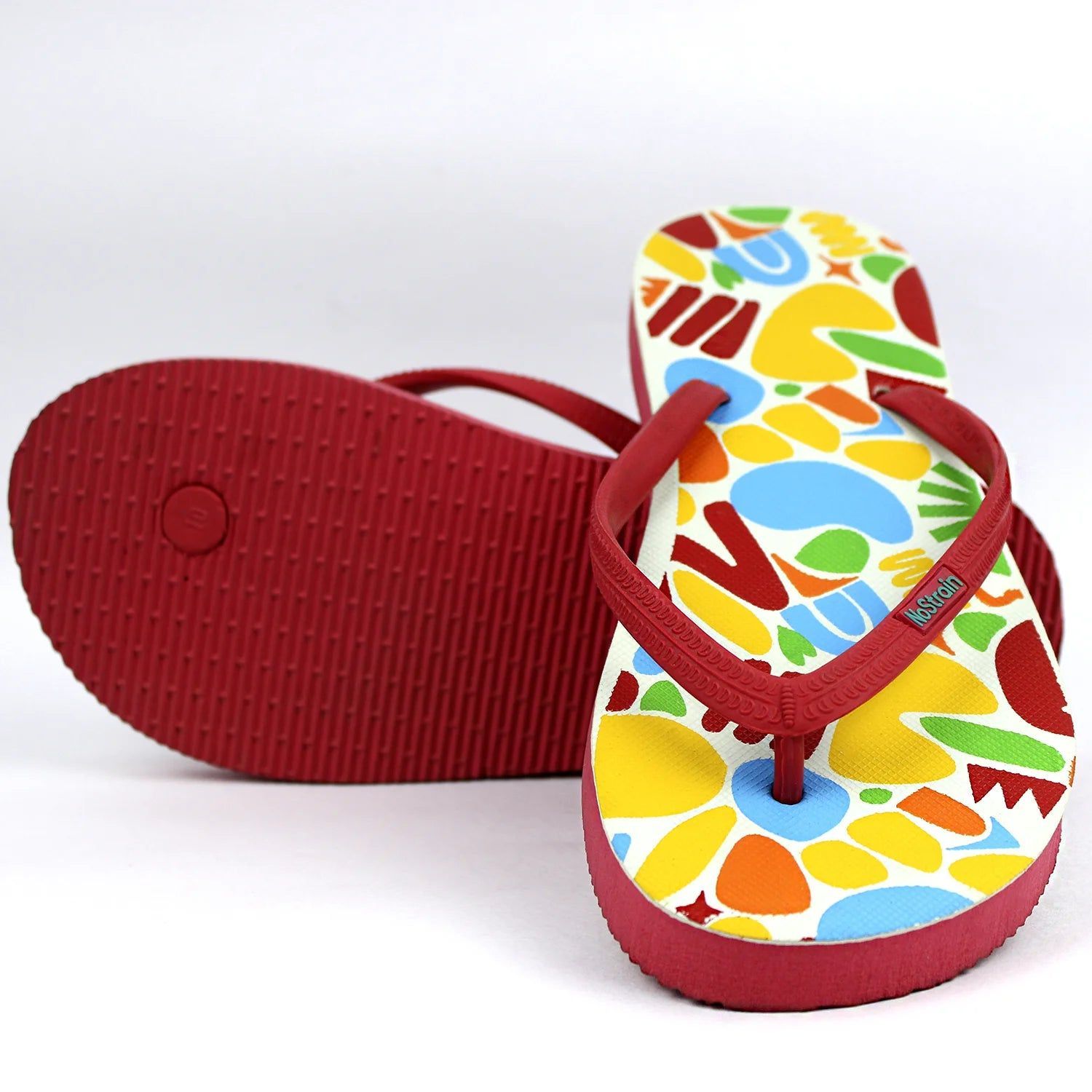 TwistedGeo Red Flip-Flops (Women)