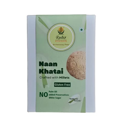 Radix Nutritive® Gluten-free Naan Khatai Millet Cookies. Pack of 2. Vegetarian. 200 gms each